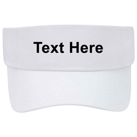 Your Own Text Cotton Twill Sun Visor for Men and Women - Personalization