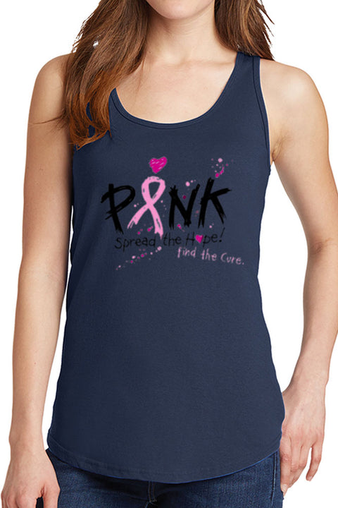 Women's Spread The Hope, Find The Cure Core Cotton Tank Tops -XS~4XL