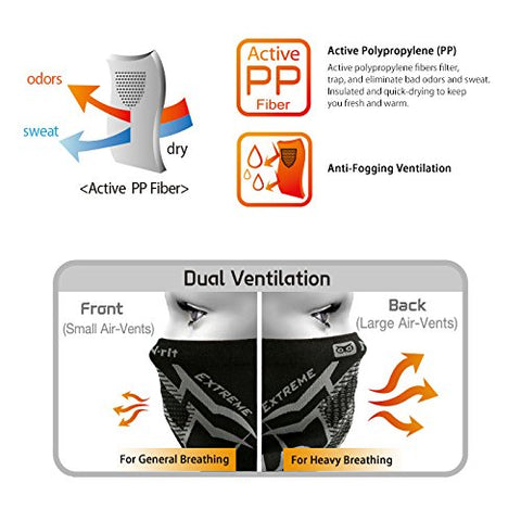 Fleece Neck Warmer N-Rit Tube 9 Extreme 2 Face Mask - Assorted Design 2pcs/3pc