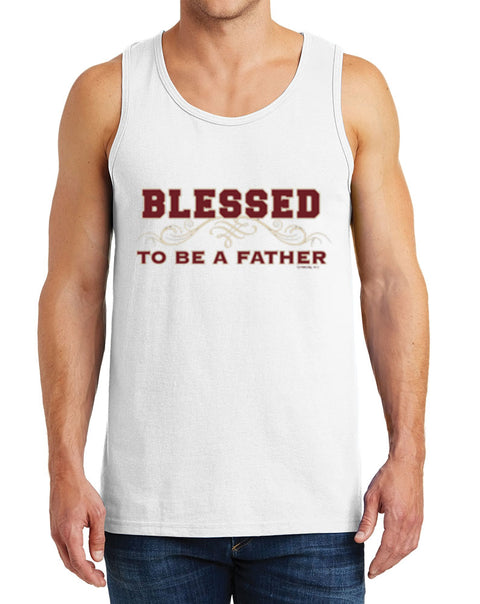 Men’s Blessed To Be A Father Heavy Cotton Tank Tops – XS ~ 3XL