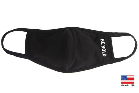 Be Bold Reusable Washable Cotton Face Masks - Made in USA
