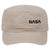 NASA Black Letter Garment Washed Superior Cotton Twill Military Hat for Men and Women