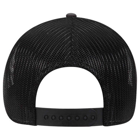 Winding Road Leatherette Patch 6 Panel Low Profile Mesh Back Trucker Hat for Men and Women