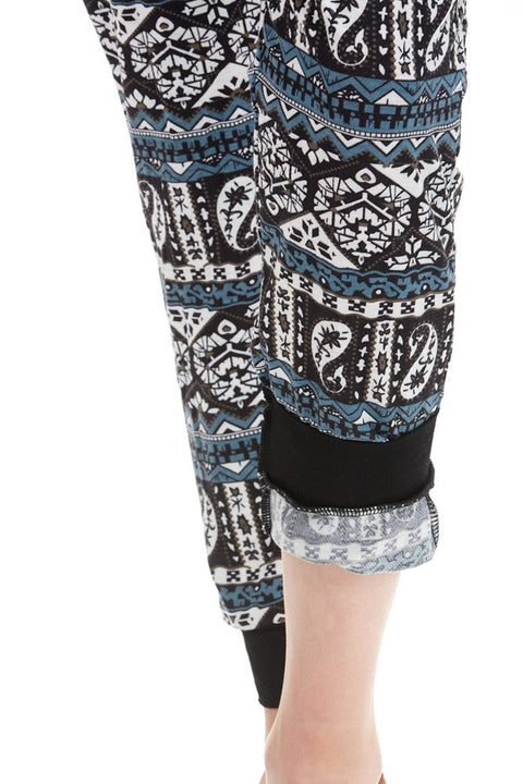 Women's Regular Swirl Paisley Jogger Leggings