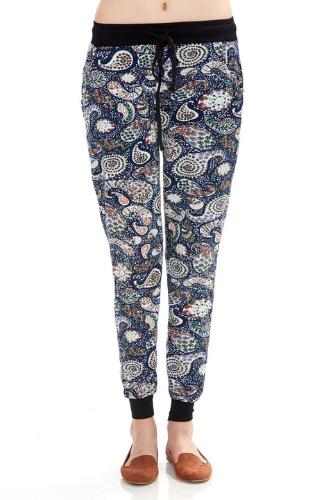 Women's Regular Paisley Jogger Leggings