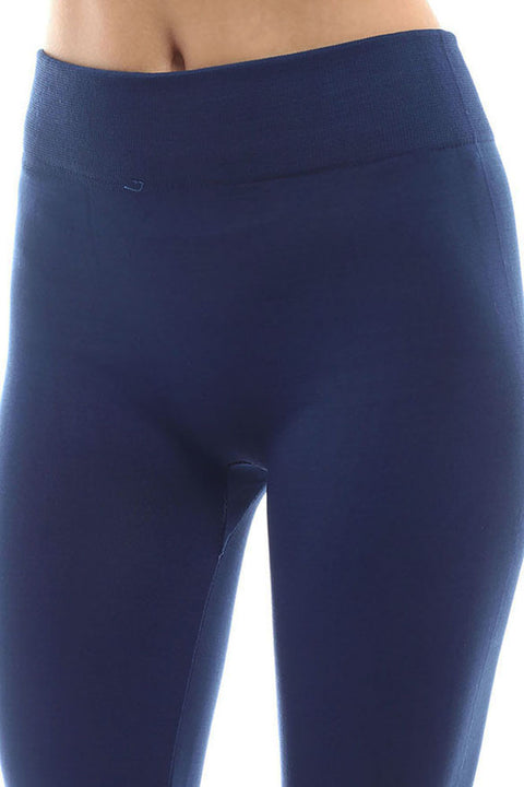 Women's Plus Solid Bright and Vibrant Color Fleece Leggings