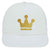 Youth Kid's Gold Crown Glitter Printed 5 Panel High Crown Foam Mesh Back Trucker Hat for Boys and Girls